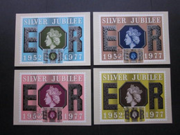 1977 SILVER JUBILEE P.H.Q. CARDS WITH FIRST DAY OF ISSUE POSTMARKS. ( 02328 ) - PHQ Cards