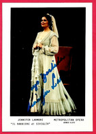 PHOTO Photographie Dédicace JENNIFER LARMORE Mezzo-Soprano (née Atlanta) Au METROPOLITAN OPERA *Autographe - Autographs