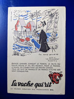 BUVARD PUBLICITAIRE  FROMAGE LA VACHE QUI RIT ILLUSTRATEUR LUC MARIE BAYLE  FRANCIS GARNIER TONKIN HANOI CHINOIS PIRATES - Mostard