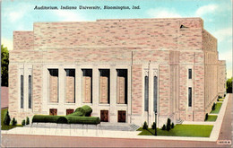Indiana Bloomington Auditorium Indiana University Curteich - Bloomington