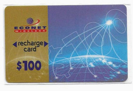 ZIMBABWE PREPAYEE ECONET 100$ Date 06/99 - Simbabwe