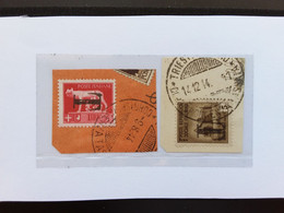 REGNO - R.S.I. 1944 - N. 2 Francobolli Con La "T" In Sovrastampa Su Frammento + Spese Postali - Usados