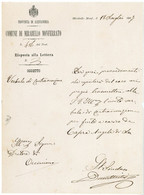 ITALIE ITALIA 1887 COMUNE DI MIRABELLO MONFERRATO Riposta Alla Lettera ( PROVINCIA DI CASALE ) - Marcophilia
