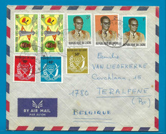 Zaïre Omslag Vanuit Isangi Naar Teralfene (België) 1972 UNG - Used Stamps
