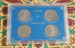 GB : Spéciale Coffret De 4 Pièces De Monnaie Couronnes De Grande-Bretagne 1965/1980 - 30 € Au Lieu De 35 € - Nieuwe Sets & Proefsets