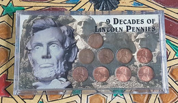 USA : 9 Décennies De Centimes Lincoln (2) - 24 € Au Lieu De 27 € - Colecciones