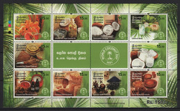Sri Lanka (2021) - MS -  /  World Coconut Day - Fruits - Food - Gastronomie - Gastronomy - Drinks - Alimentation