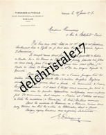 38 0103 VIZILLE ISÈRE 1917 Tissages De Vizile ( Filature - Tissus De Soie - Foulards Tissés ) Dest. M. MENNESSIER - 1900 – 1949