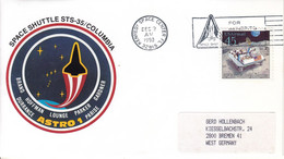 1990 USA Space Shuttle  Columbia STS-35 Commemorative Cover - America Del Nord