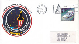 1990 USA Space Shuttle  Columbia STS-35 Commemorative Cover B - America Del Nord