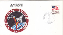 1991 USA Space Shuttle Atlantis STS-37 Commemorative Cover - America Del Nord