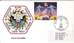 1993 USA Space Shuttle Columbia STS-58 Commemorative Cover - North  America