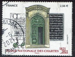 FRANCE  2021 - ÉCOLE NATIONALE DES CHARTES 1821-2021 - YT 5472 Oblitéré - Gebraucht