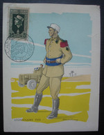 Algérie 1956 Sidi Bel Abbès Camerone Carte Légionnaire 1940 - Maximum Cards