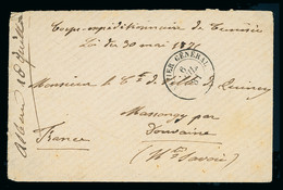 1846-1881, Lot De 3 Lettres, 1846 Pli Pour Bilbao Avec - 1801-1848: Precursores XIX