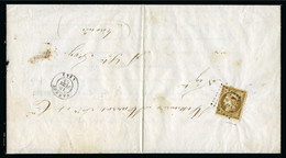 1853, Lettre De Deuil Pour Sainte Foy Affranchissement - 1849-1850 Ceres