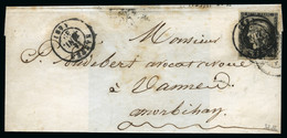 1849, Lettre Pour Vannes (Morbihan) Affranchissement - 1849-1850 Ceres