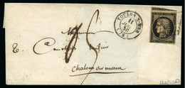 1850, Lettre Pour Châlons-Sur-Marne Affranchissement - 1849-1850 Ceres