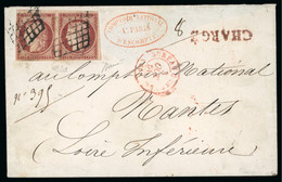 1850, Lettre Chargée Pour Nantes Avec Affranchissement - 1849-1850 Ceres