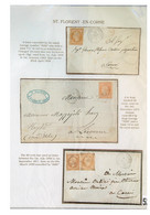 1858-1873, ST. FLORENT-EN-CORSE, Lot De 3 Lettres, - 1853-1860 Napoléon III