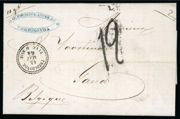 1864, Lettre Pour Gand (Belgique) Avec Cachet à Date - 1863-1870 Napoléon III Con Laureles