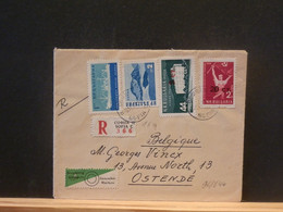 96/844  LETTRE  RECOMM.  BULGARIE 1962  POUR LA BELG. - Covers & Documents