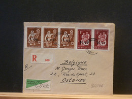 96/846  LETTRE  RECOMM.  BULGARIE 1962  POUR LA BELG. - Briefe U. Dokumente