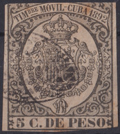 TMO-115 CUBA SPAIN REVENUE 1892 TIMBRE MOVIL RARE POSTAGE USE RARE. - Segnatasse