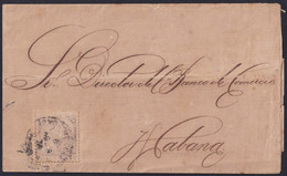 1871-H-36 CUBA 1871 RARE 12c INTERNAL MAIL COVER TO HAVANA. - Prefilatelia