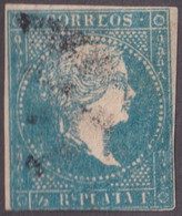 1857-352 CUBA ANTILLAS PUERTO RICO SPAIN 1857 1/2 R "CORRCOS" X "CORREOS". - Prephilately