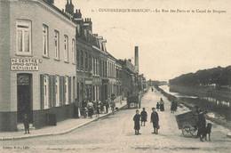 COUDEKERQUE BRANCHE : LA RUE DES FORTS ET LE CANAL DE BERGUES - Coudekerque Branche