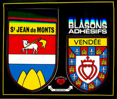 St Jean De Monts * CP Blasons Adhésifs * éditeur Artaud Frères - Saint Jean De Monts