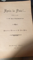 BERNAY/REVUE APRES LA PLUIE RENE FROMENTIN /ADAPATION MUSICLA LEON BEDA /MAI 1918 - 1901-1940
