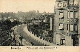 Saargemünd * Partie An Der Neuen Eisenbahnbrücke * Magasin Commerce * Sarreguemines - Sarreguemines