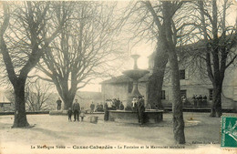 Cuxac Cabardès * La Fontaine Et Le Marronier Séculaire * Arbre - Autres & Non Classés