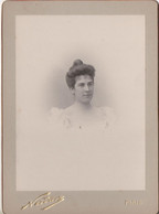 Madeleine POFFIER En 1899 Son Mariage Avec Bruno ROSTAND Le 23 Janvier 1900 - 1872/1959 - Photographie Ancienne Carton - Old (before 1900)