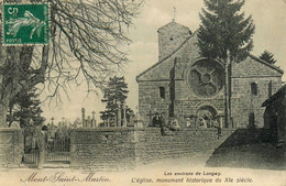 Mont St Martin * L'église Et Le Cimetière Du Village * Enfants Et Villageois - Mont Saint Martin