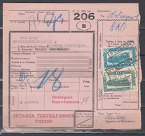 Vrachtbrief Met Stempel STEKENE - 1942-1951