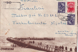 Lithuania Lietuva Litauen Litwa  1961 Postal Cover Siauliai Moletai Palanga Brigde - Lituania
