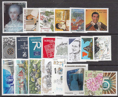 2020 France Collection Of 22 Different Stamps Face Value Euros 27.33 MNH - Collections