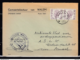 Brief Met Sterstempel Walem Naar Brussel - 1970-1980 Elström