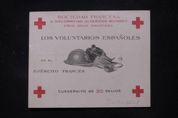 ESPAGNE - Carnet Croix Rouge De Vignettes ( 13 Restantes)  Neuf  - L 111247 - 1931-50 Ongebruikt