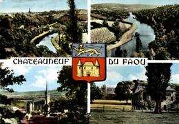N°88910GF -cpsm Chateauneuf Du Faou -multivues- - Châteauneuf-du-Faou