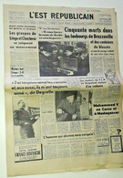 Journal L'est Républicain DE GAULLE 30/01/1959 TINTIN Le Secret De La Licorne - Sylvain Et Sylvette