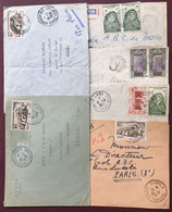 Guinée Française - Lot De 12 Enveloppes, Divers Bureaux - 2 Photos - (L065) - Cartas & Documentos