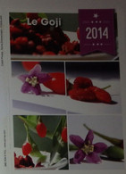 Petit Calendrier  De Poche 2014 Fruit Goji -  Pharmacie Chabris Indre - Small : 2001-...
