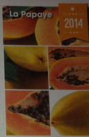 Petit Calendrier  De Poche 2014 Fruit Papaye  -  Pharmacie Chabris Indre - Small : 2001-...