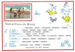 ¤¤  -  NOTRE-DAME-de-MONT   -  Carte à Système Fantaisie Avec 1 Petite Vue  -  Animaux    -  ¤¤ - Other & Unclassified