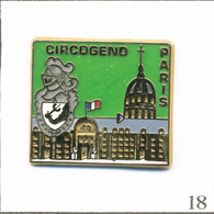 Pin’s Gendarmerie / CircoGend Paris Champ De Mars - Version Fond Vert. Est. B JC. Zamac. T800L-18 - Militaria