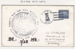 USA Driftstation ICE-ISLAND T-3 Cover Ca Fletcher's Ice Island T-3 Periode 4 Ca  SEP 30 1968  (DR129A) - Stations Scientifiques & Stations Dérivantes Arctiques